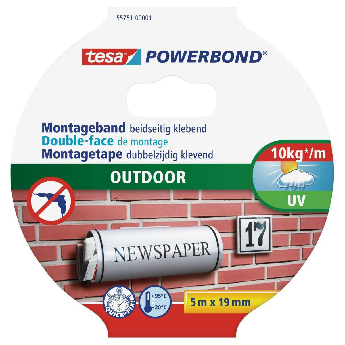 Tesa Powerbond 1,5mx19 mm