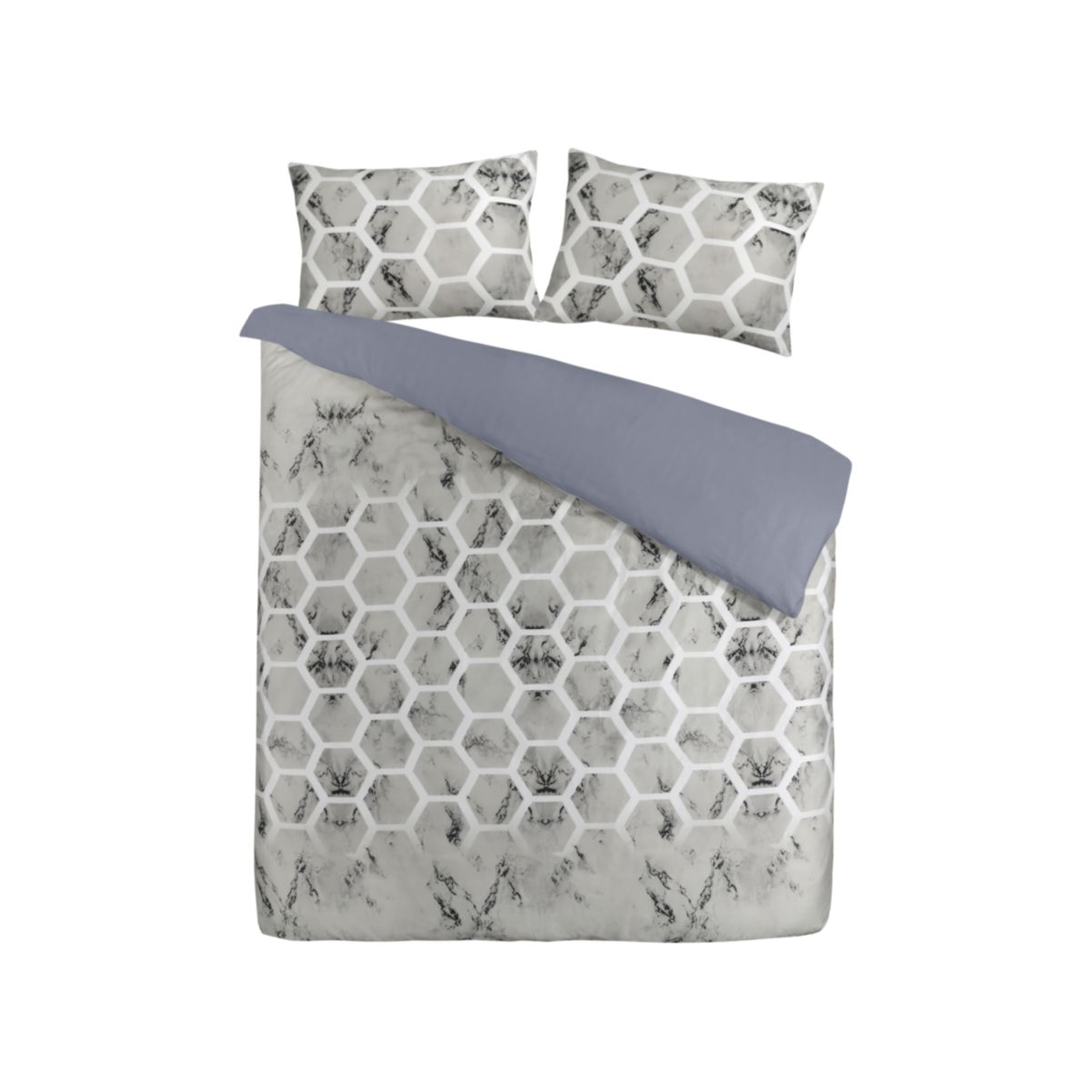 Bettwäsche Aventura 125-DE Grau 135cm x 225cm / 80cm x 80cm Bild 2