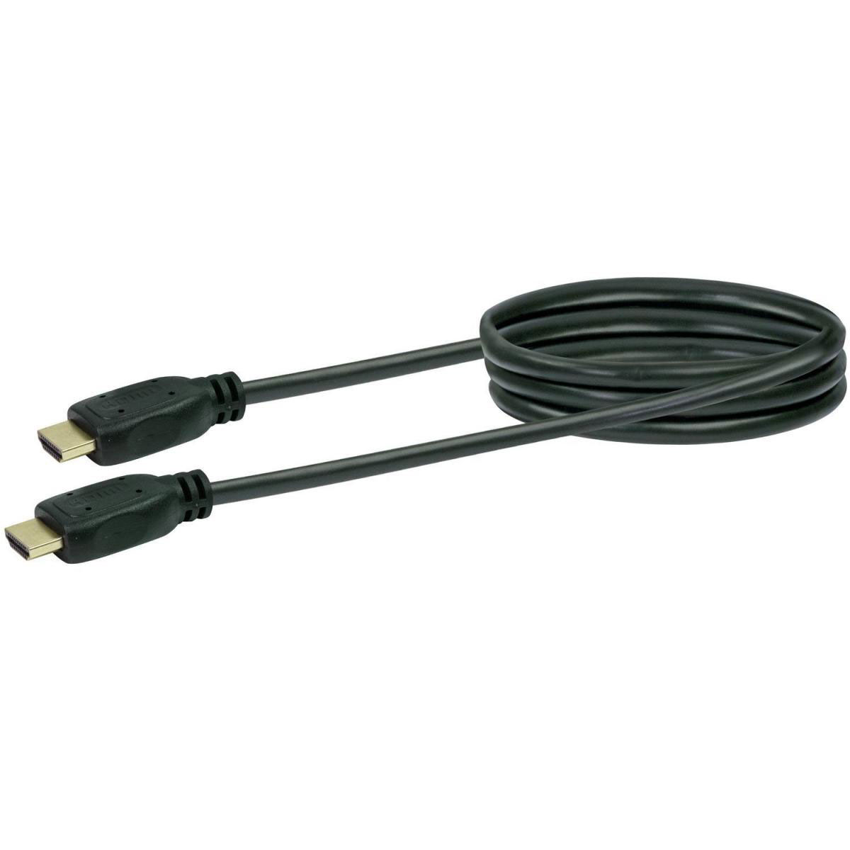 Schwaiger HDMI-Kabel 0,7 m schwarz