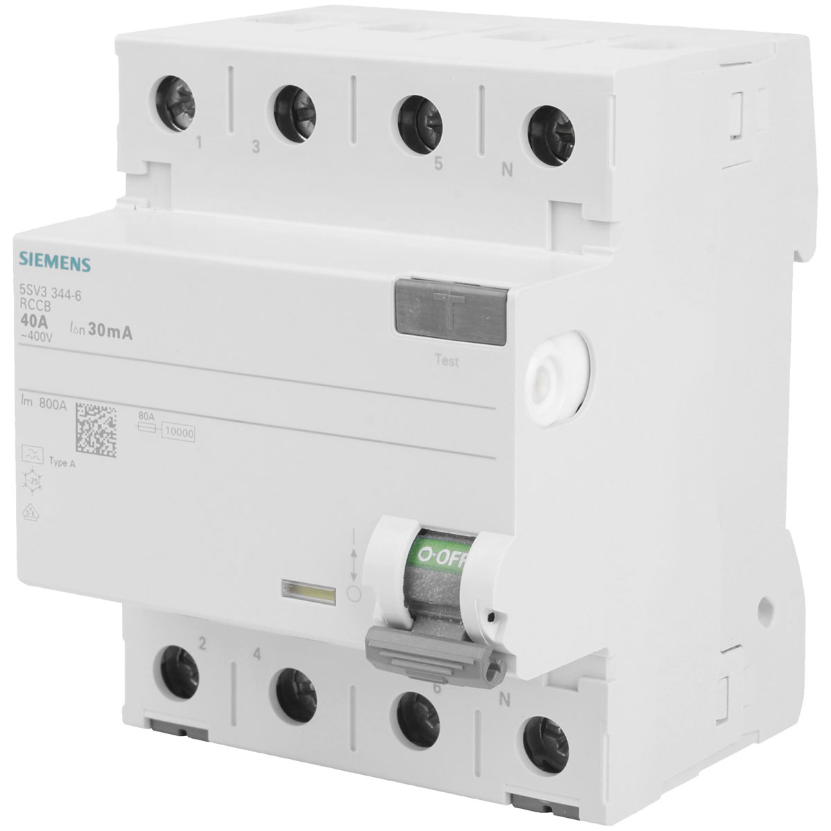 Siemens Fehlerstrom-Schutzschalter 4-Polig 40A 30mA