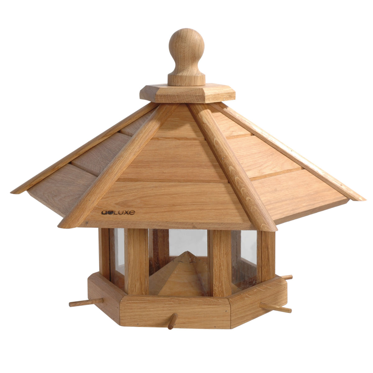 dobar Vogelfutterhaus Anflug 55 x 62 x 43 cm Eiche Braun