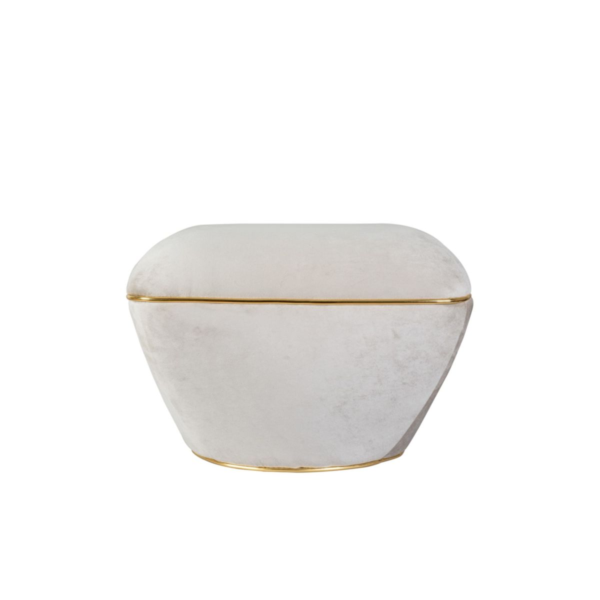 Kayoom Hocker Contessa 125 Taupe / Gold