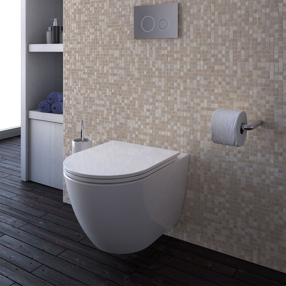 Valblue Spülrandloses Wand-WC-Set Elva Bild 4