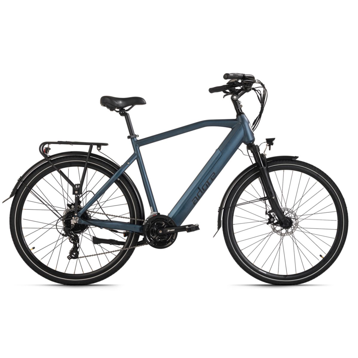 KS Cycling ADORE E-Trekkingbike 28" Alu Trekking E-Bike ATR-190 Heckmotor 50NM / 12,8Ah Dunkelblau matt