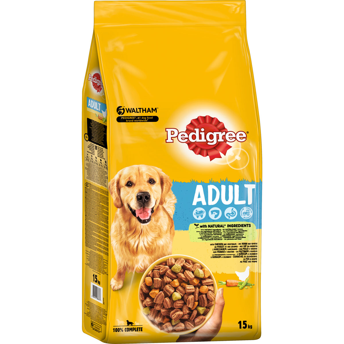 Pedigree Trockenfutter Huhn und Gemüse 15 kg Bild 2