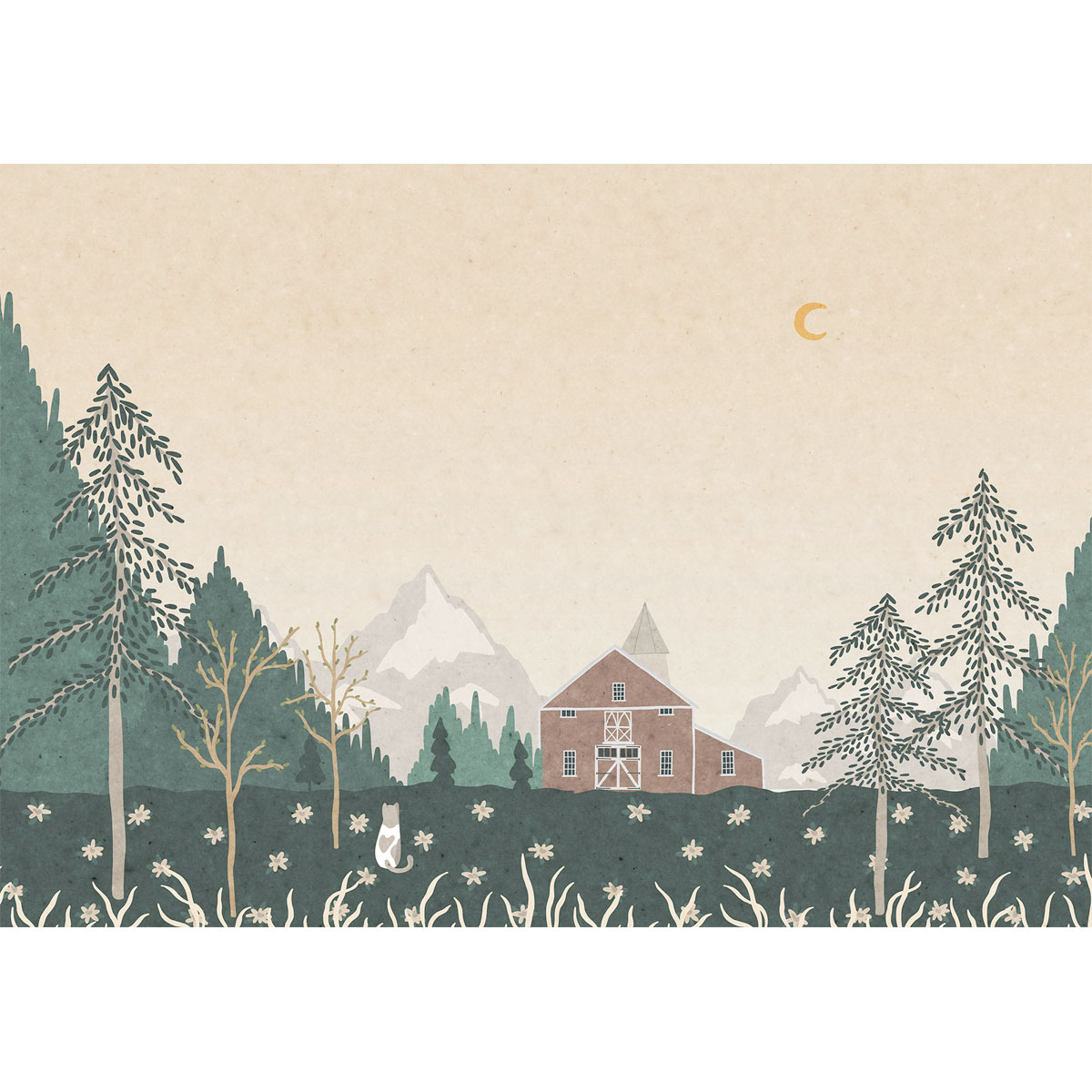 Komar  Vlies Fototapete Little Farm 400x280 cm Bild 2