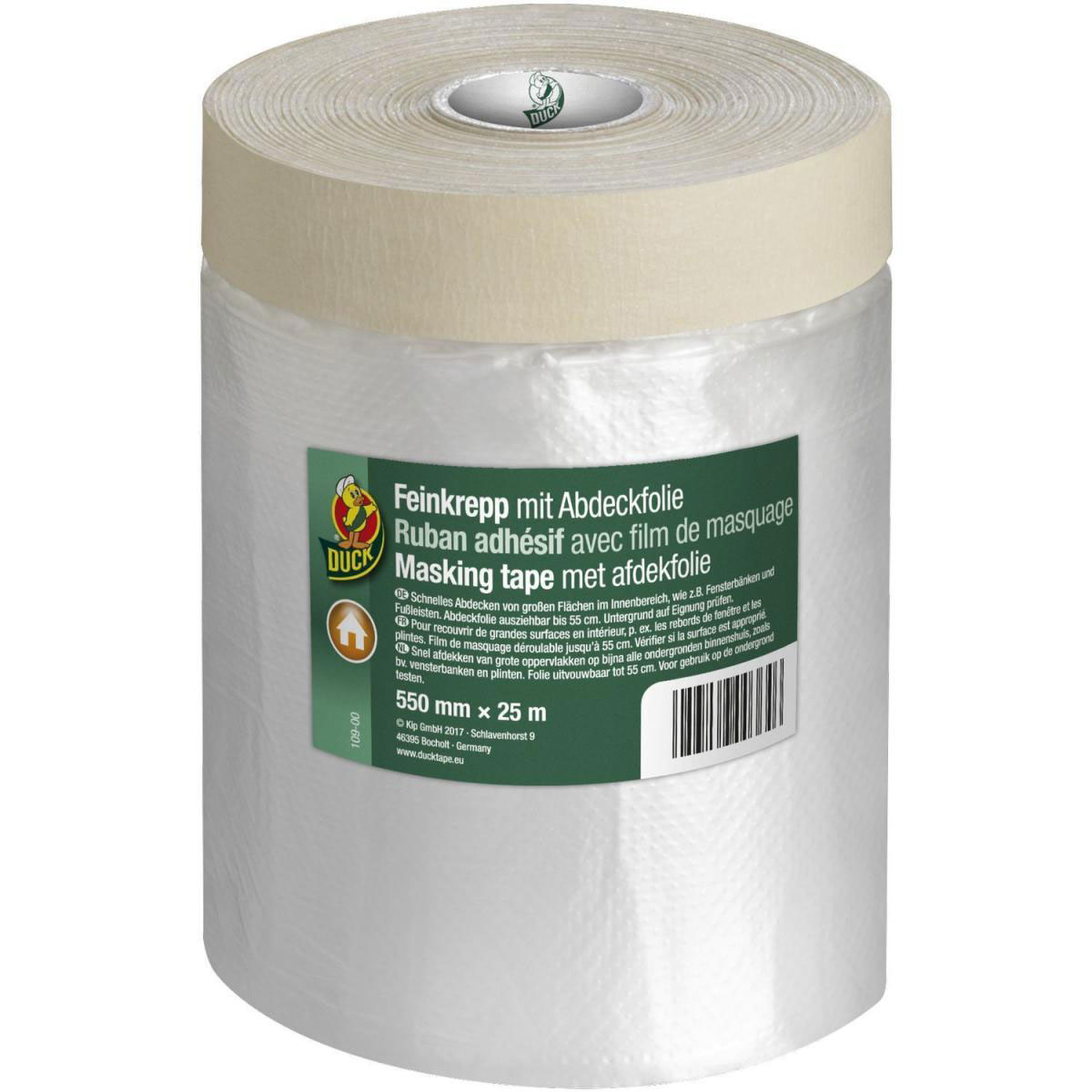 Duck Feinkrepp mit Abdeckfolie für Fußleisten 550 mm x 25 m