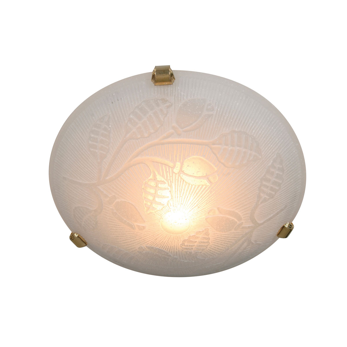 näve  Deckenleuchte Flower weiß Glas