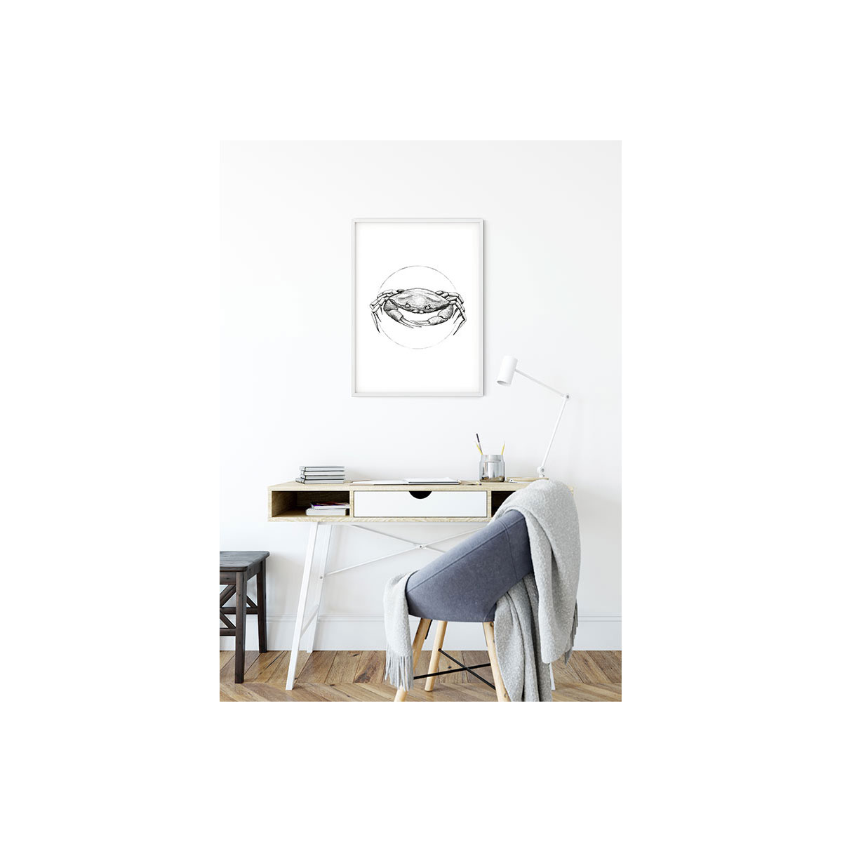 Komar  Wandbild Crab White 50x70 cm Bild 7