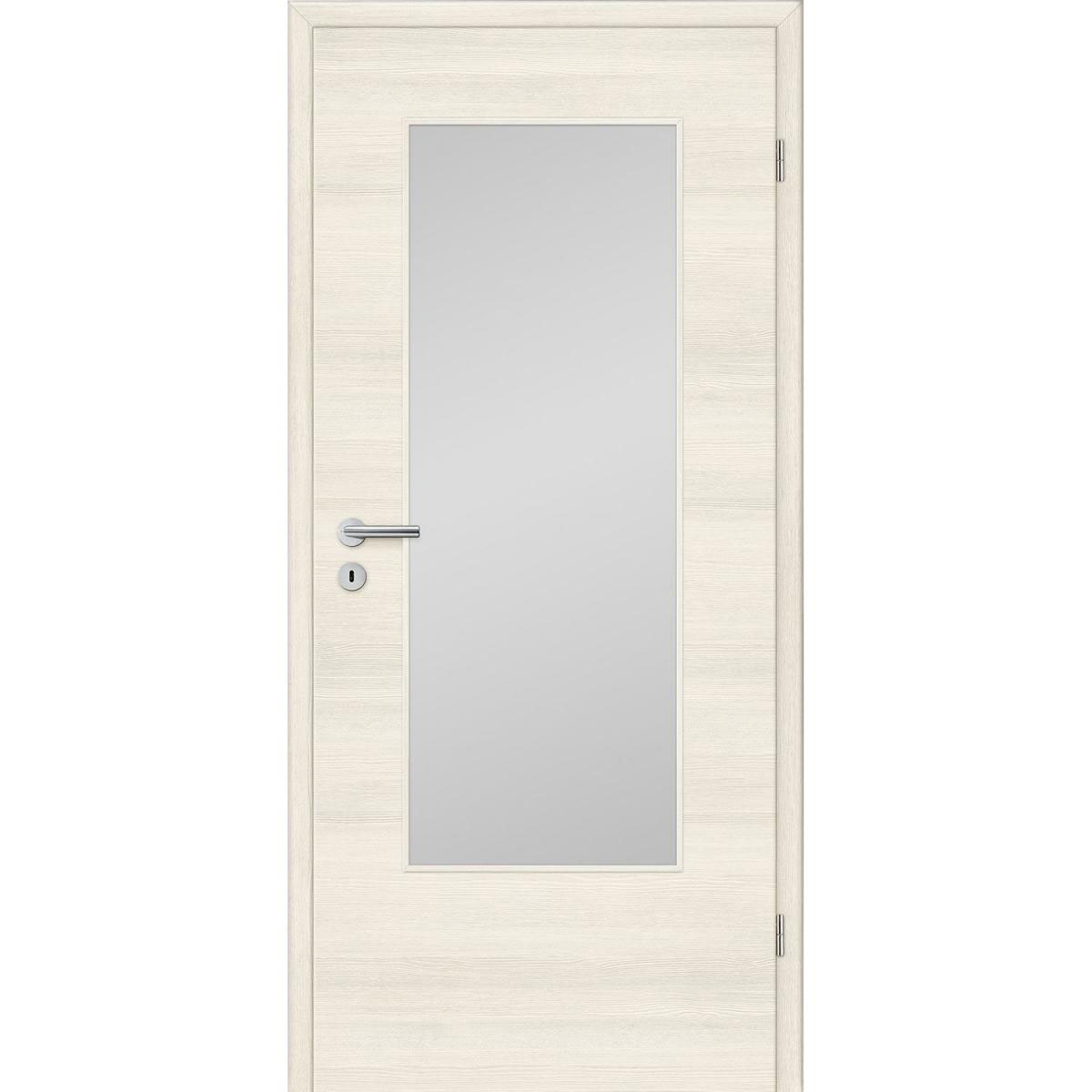 Borne Zimmertür CPL Berglärche quer mit Lichtausschnitt 98,5 x 198,5 cm DIN rechts