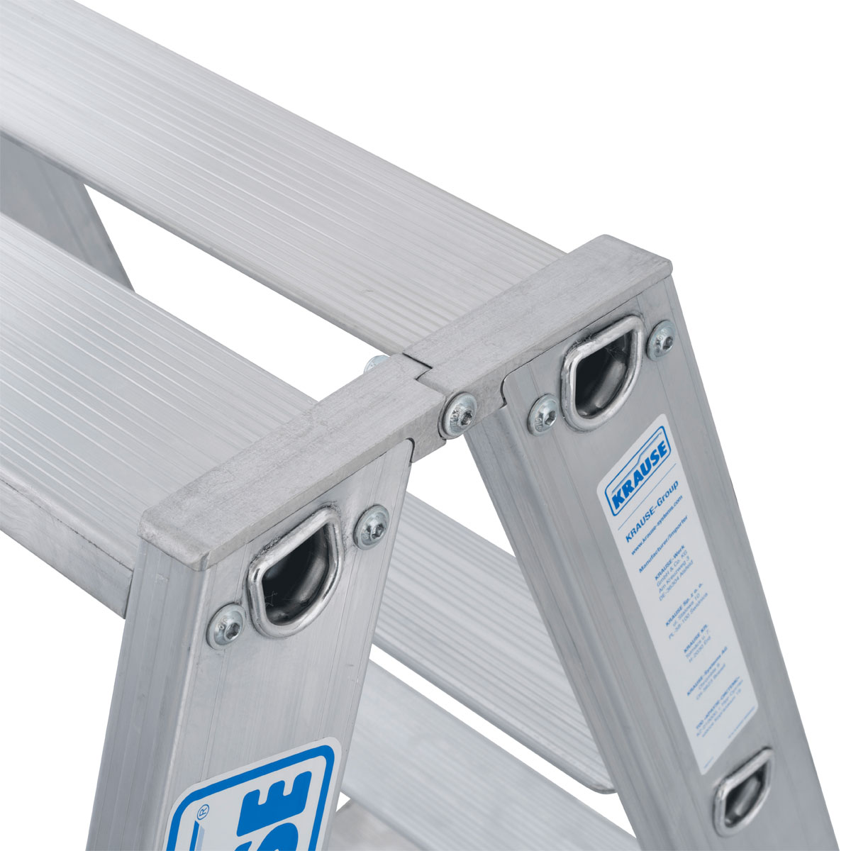 Krause STABILO STUFEN-DOPPELLEITER FAHRBAR 2 x 6 STUFEN Bild 4