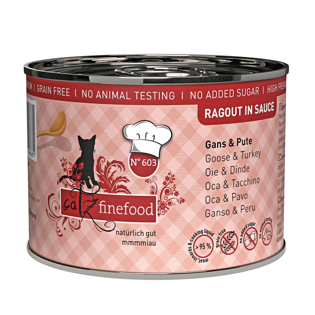 Catz finefood Nassfutter Ragout Gans und Pute 180 g