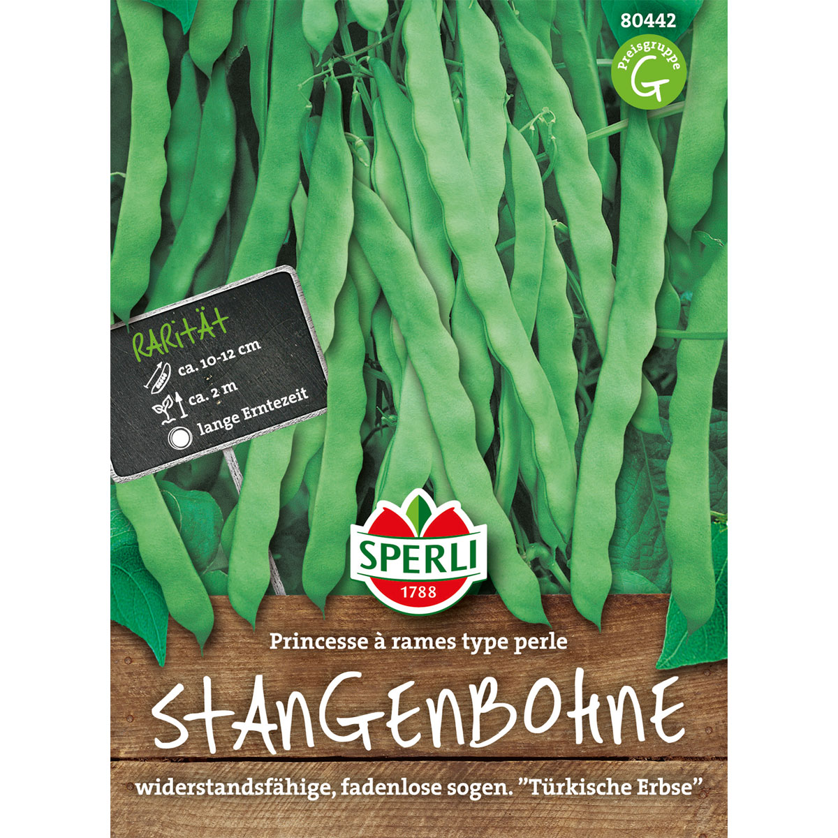 Sperli Stangenbohne Princesse a rames type perle