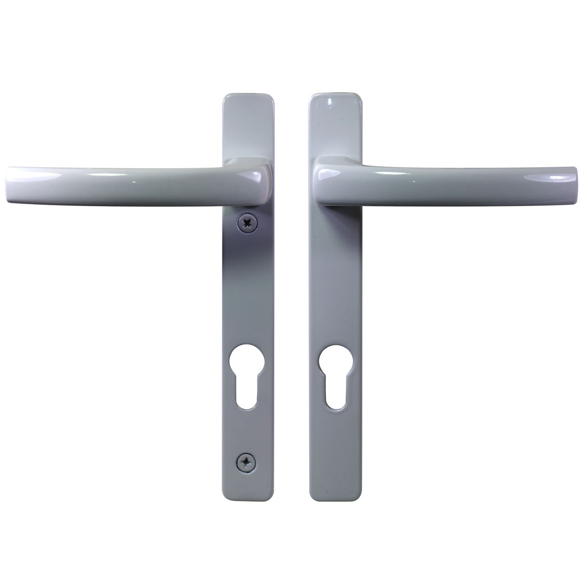 Durabil Drücker-Drücker-Griffgarnitur 8-92 mm mit Hülse RAL 9006