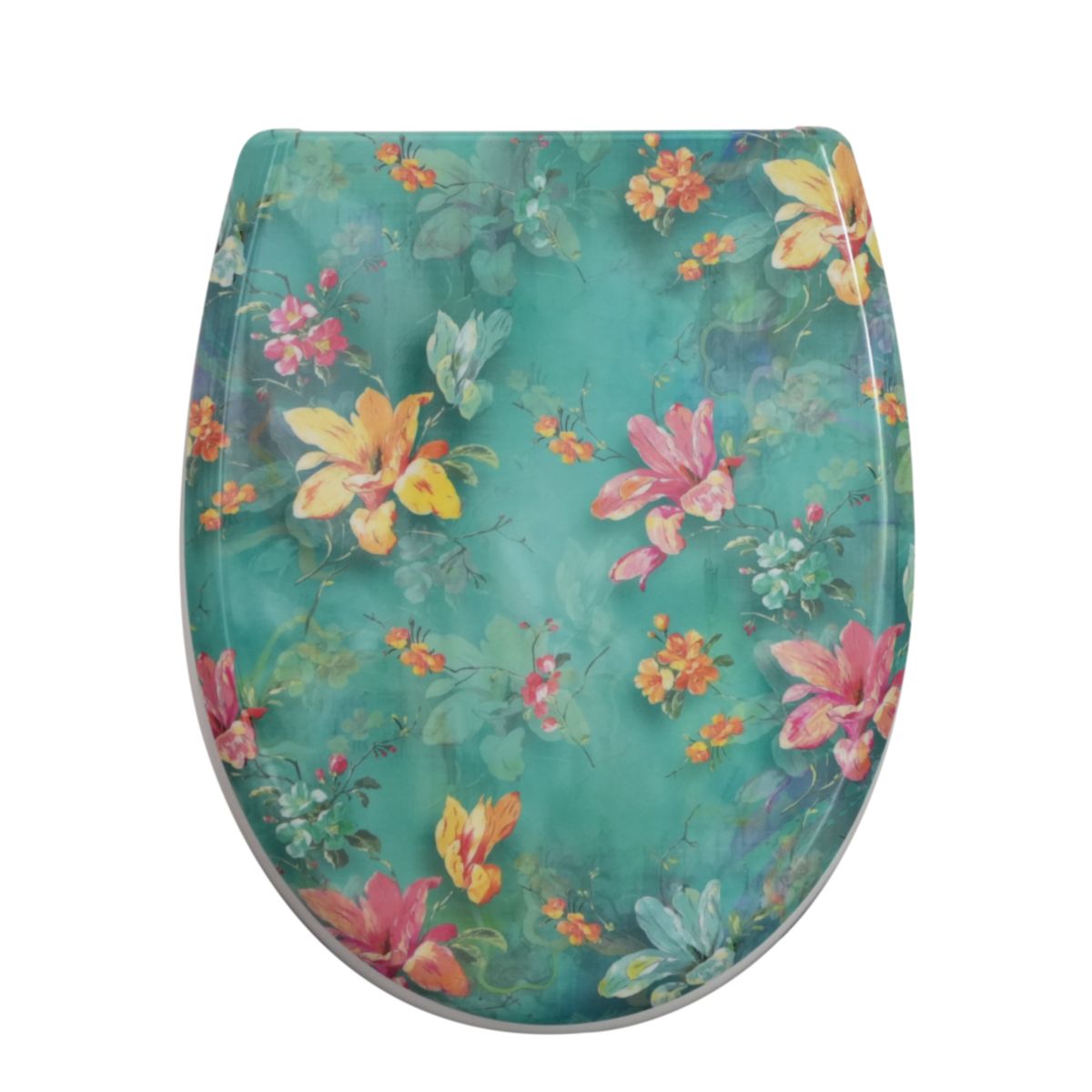 Valblue WC-Sitz Flowers Duroplast, Absenkautomatik, abnehmbar per Knopfdruck