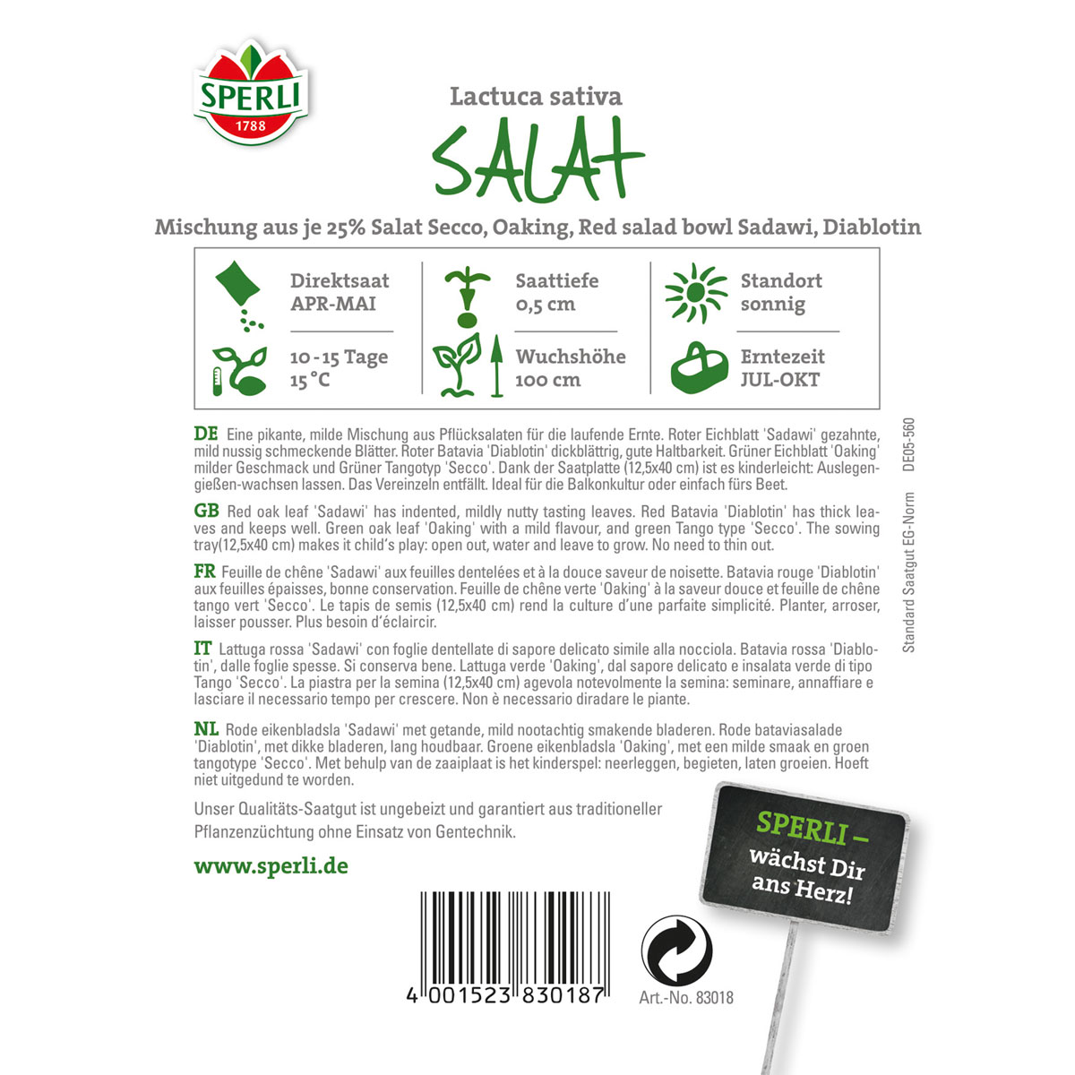 Sperli Salat-Mischung Baby Leaf Bild 2