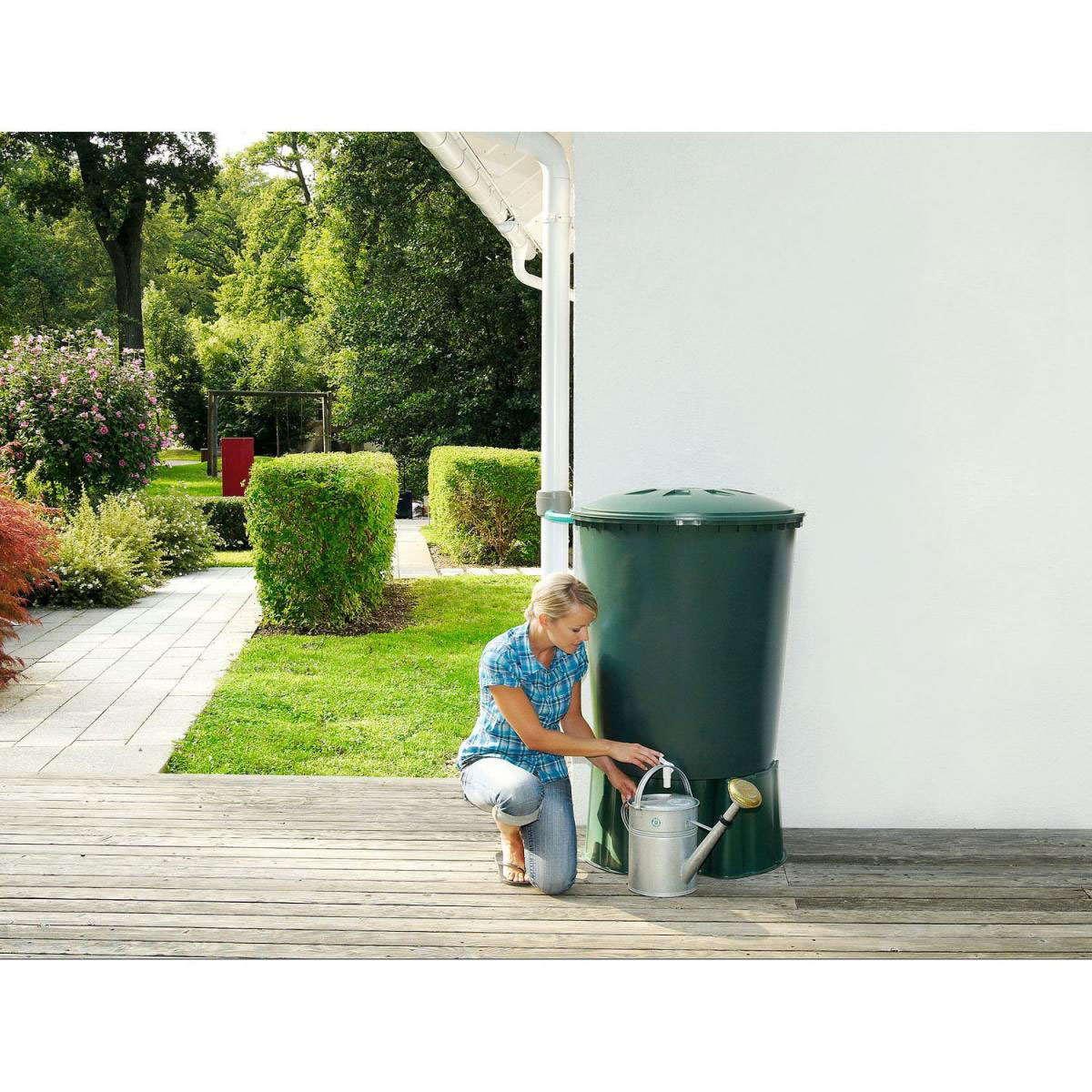 Garantia Regentonne 310 L rund grün Bild 2