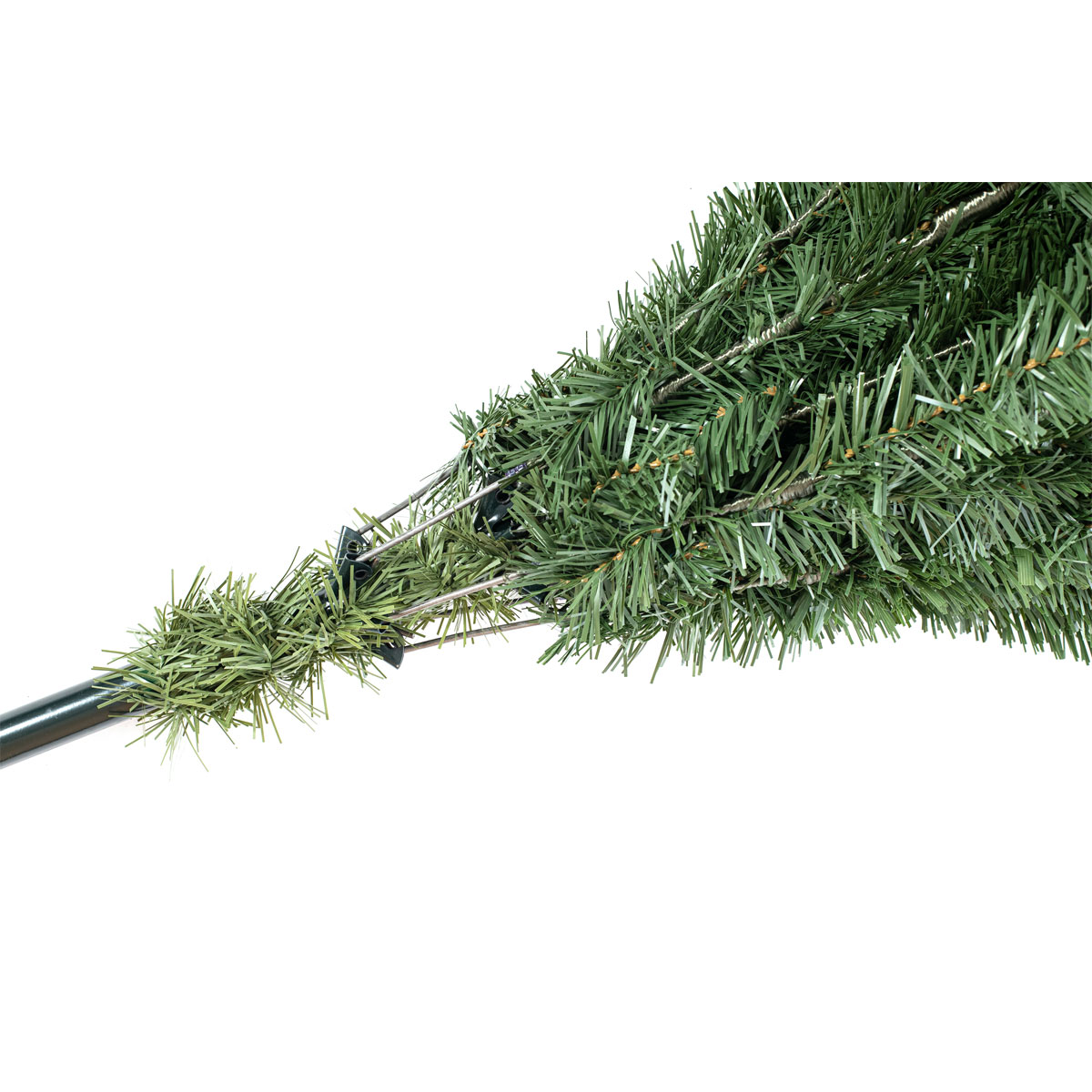 Evergreen Künstlicher Weihnachtsbaum Frost Fichte 116x180cm Grün Weiß Bild 7