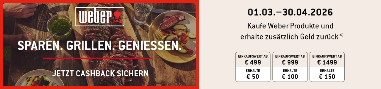 Weber Cashback Aktion