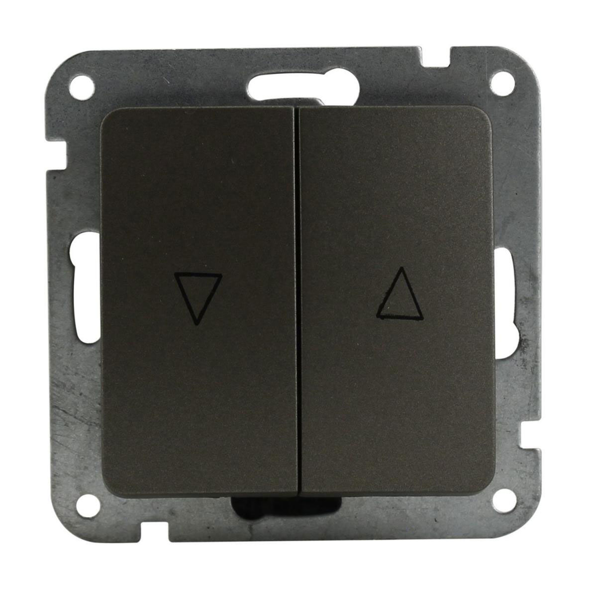 Unitec Jalousientaster Monaco silber Serie 202