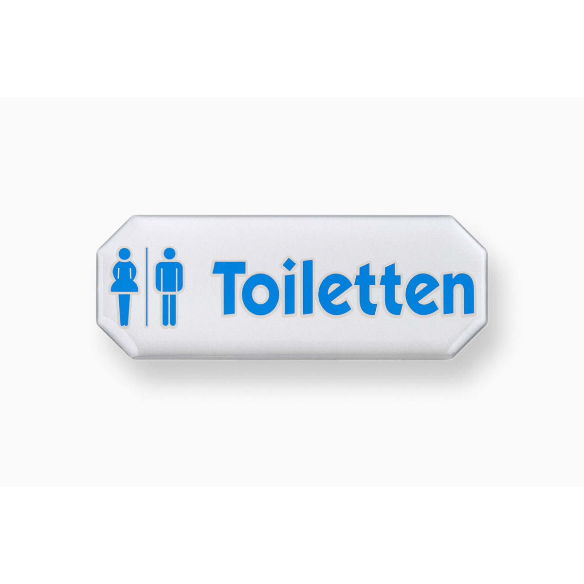 Metafranc Hinweisschild Toiletten Kunststoff weiß