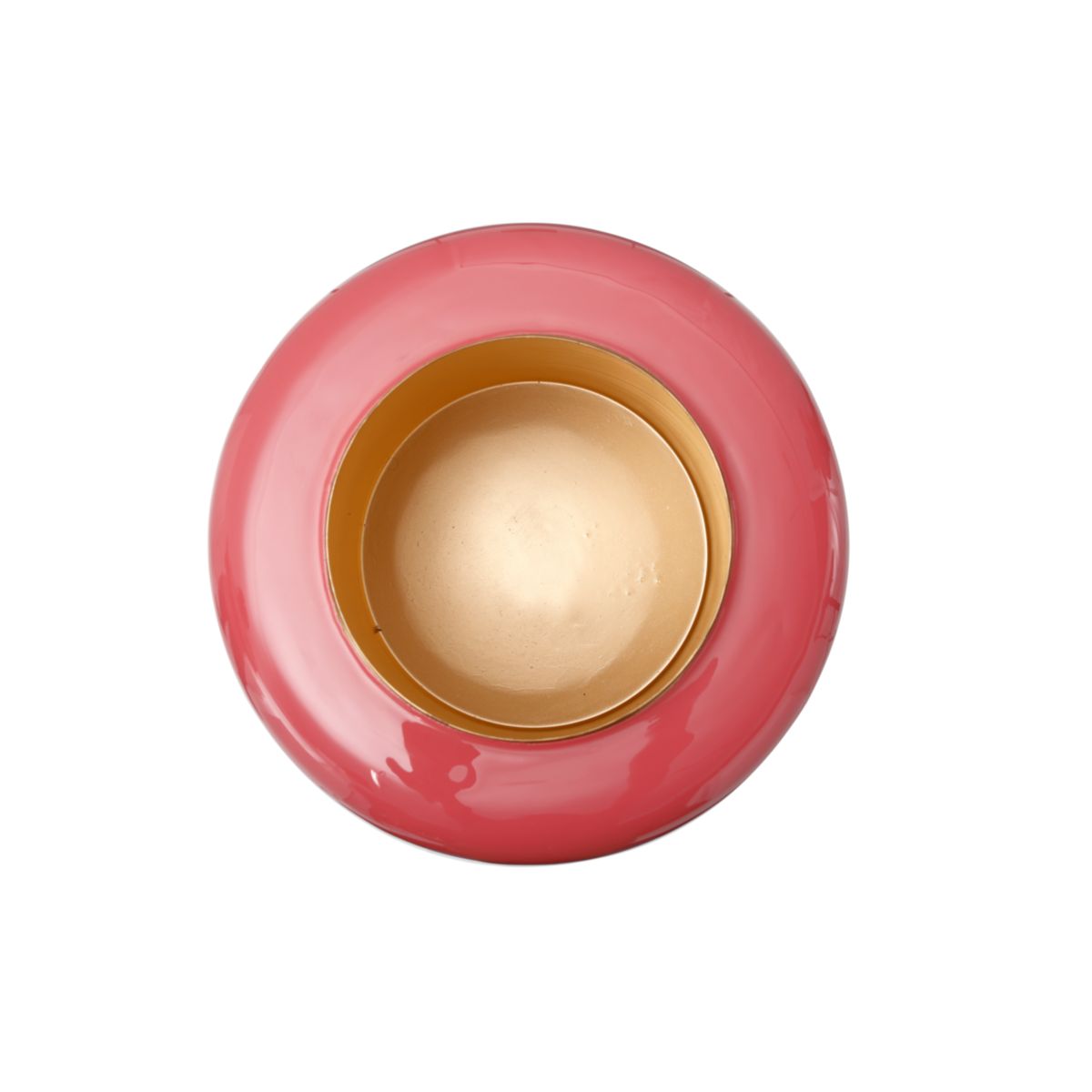 Vase Art Deco 125 koralle gold Bild 4