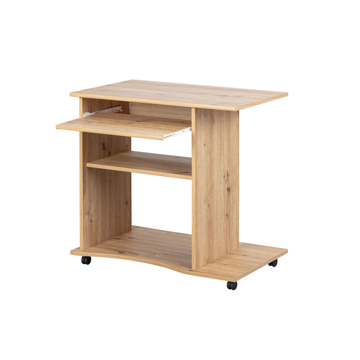 Inter Link Schreibtisch „Addu“, mit Tastaturfach, Eiche  Bild 2