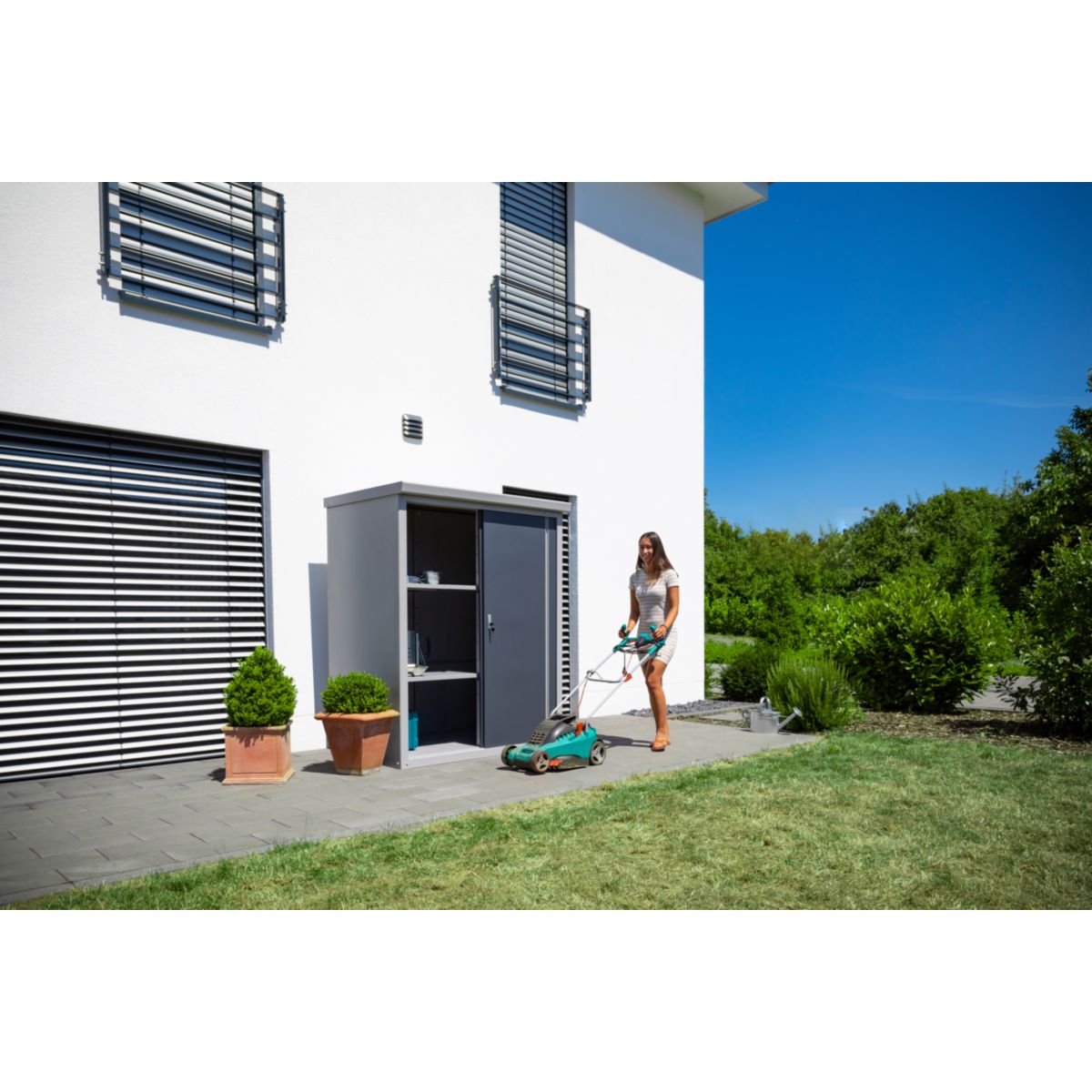 Trimetals Geräteschrank Guardian D63 inkl. 2 Regale 98x176x187 cm Bild 5