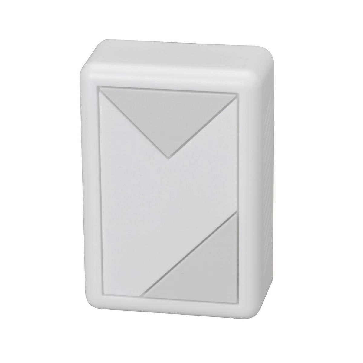 Zweiklang-Gong Prisma 118 x 80 x 23 mm grauweiß