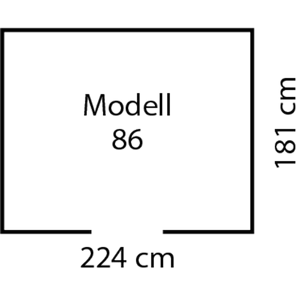 Pergart Gerätehaus Lübeck 4m² weiß Bild 7