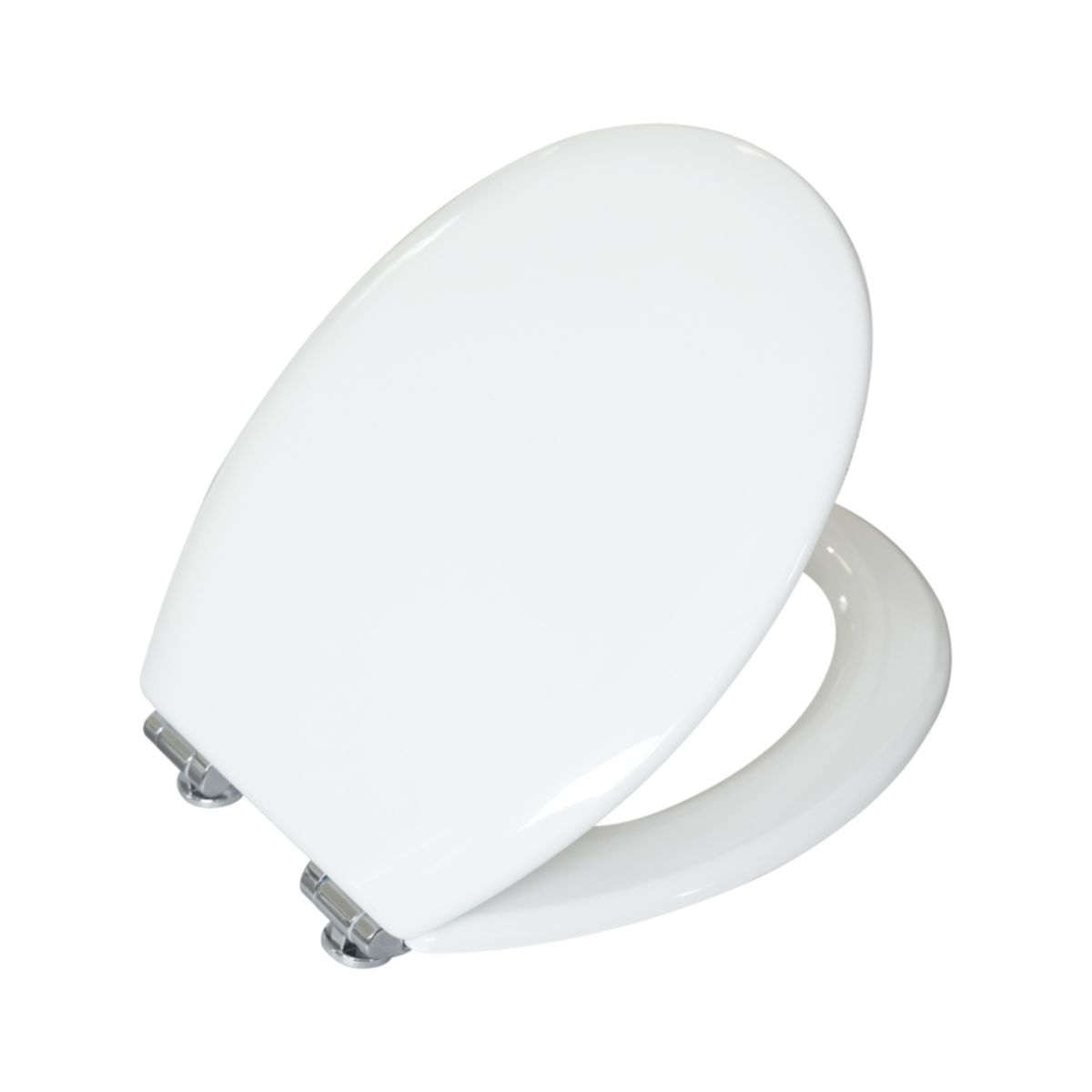 Valblue WC-Sitz Turin weiss, MDF-Holzkern, mit Absenkautomatik, Metallscharniere verchr. Bild 2