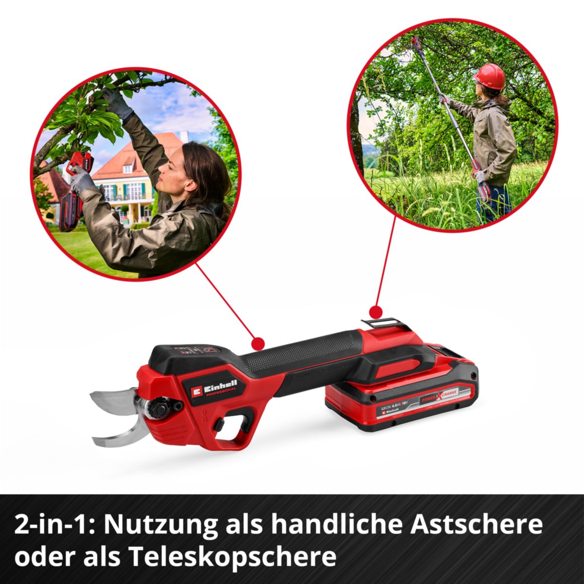 Einhell Akku-Astschere GP-LS 18/28 Li T BL-Solo Bild 3