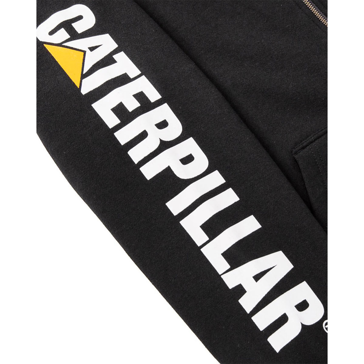 CAT Zip Hoodie Banner schwarz Gr. L Bild 4