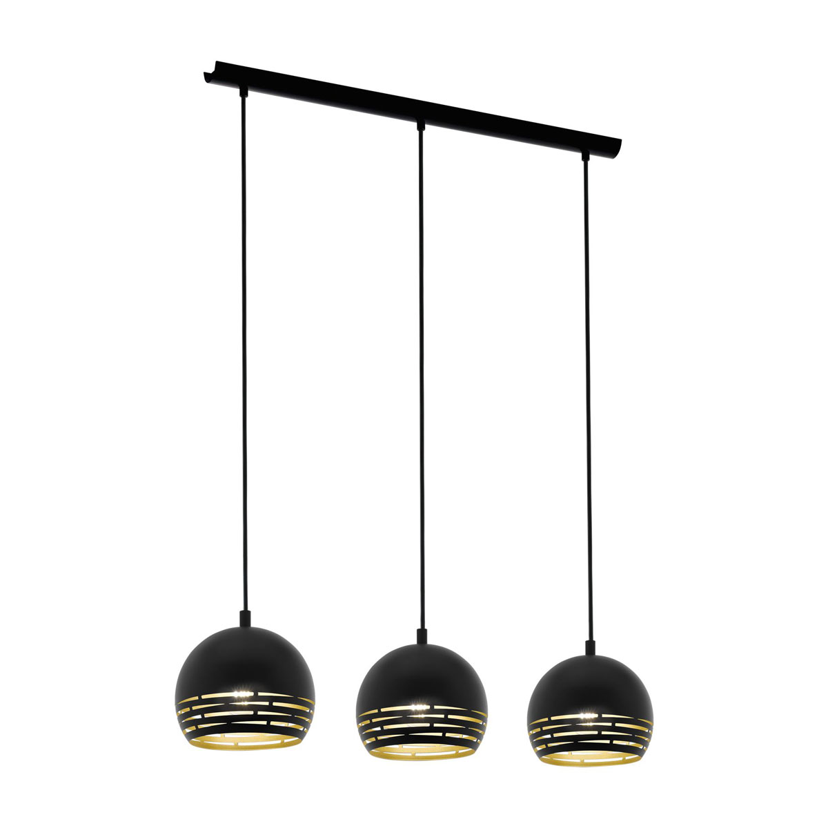 Eglo Hängeleuchte Camastra 3er schwarz