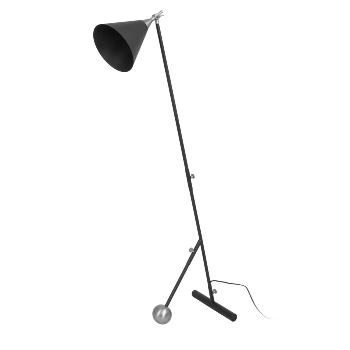 Stehlampe Celeste 225 schwarz silber