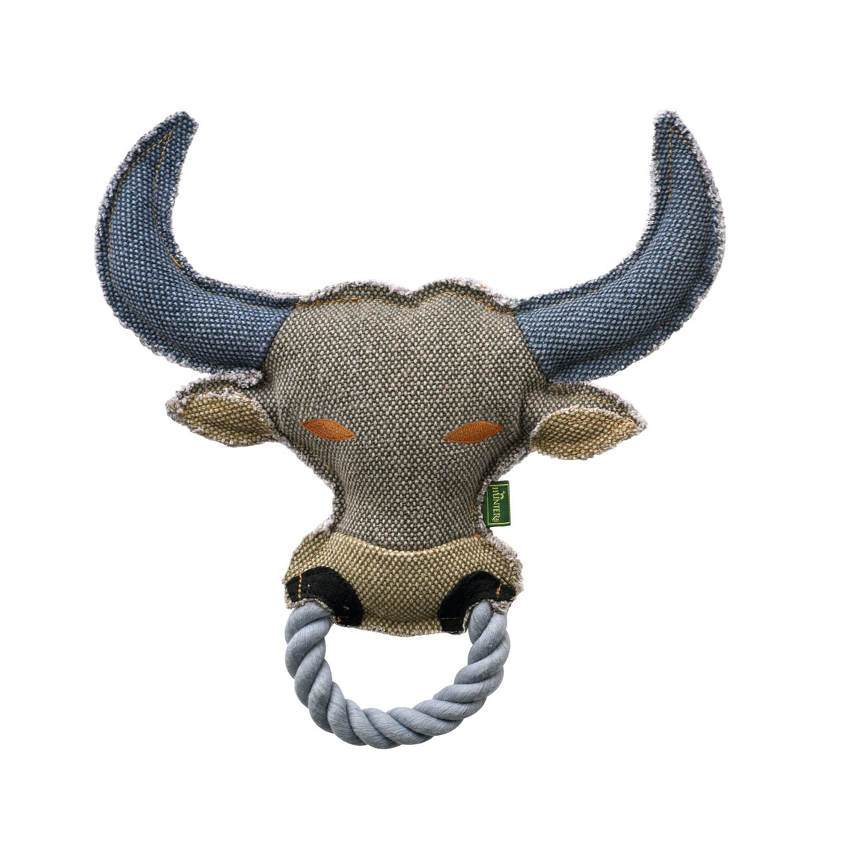 Hunter Hundespielzeug Canvas Ring blau-grau 26 cm