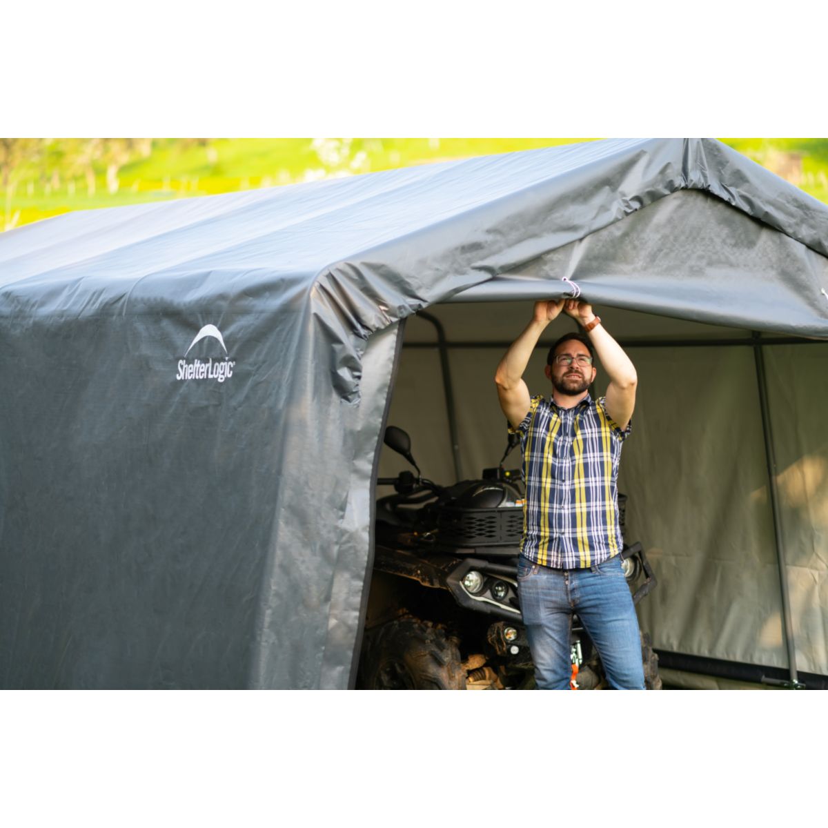 ShelterLogic Zeltgarage Gerätehaus 18,13 m² 490x370x260 cm Bild 9