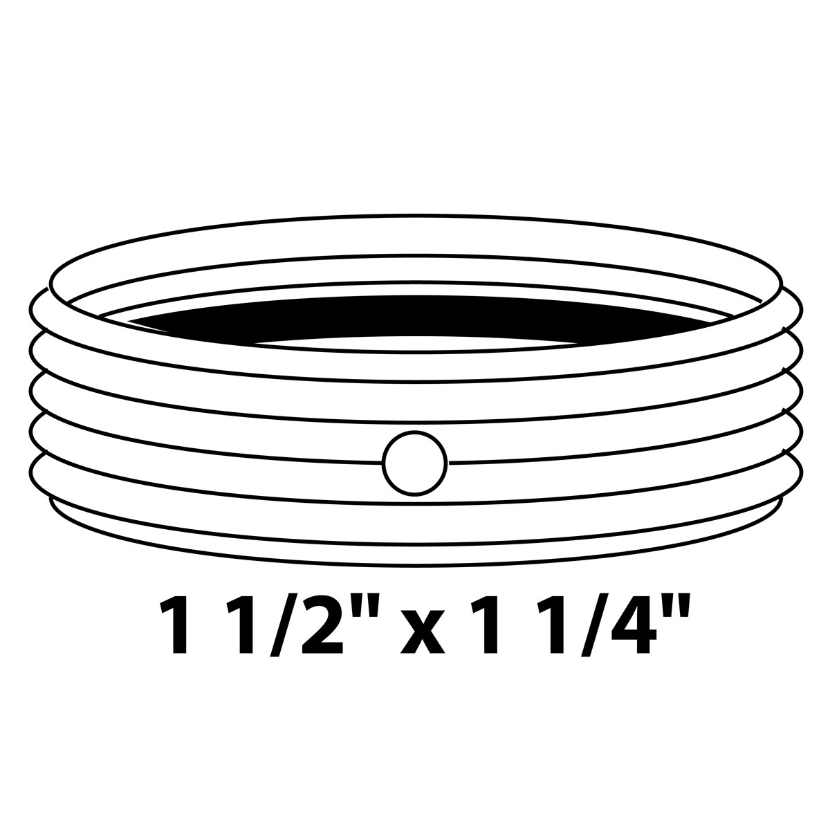 Kirchhoff Siphon-Reduzierring ECO-SAVE KS grau 1 1/2" AG x 1 1/4" IG Bild 2