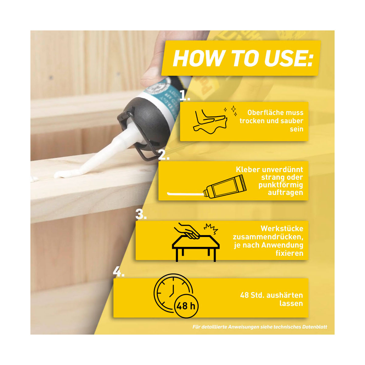 Pattex  Montagekleber Kleben statt Bohren 133 g Bild 4