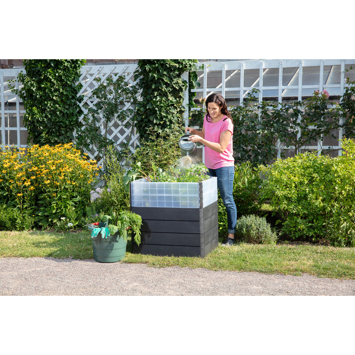 Garantia Hochbeet ERGO QUADRO Turbo M 75 Wood inkl FLORA Bild 5