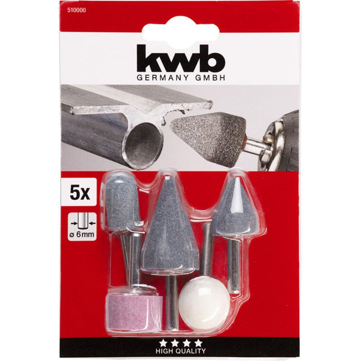 kwb  Keramische Schleifstifte Satz 5 teilig Bild 2