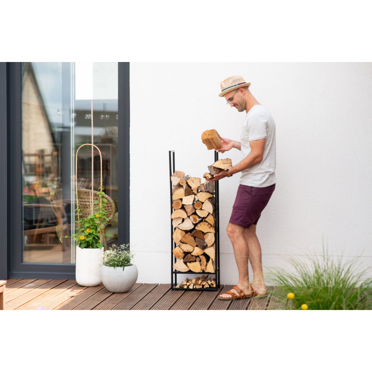 Westmann Kaminholzregal Porthos 20x40x120 cm Bild 4