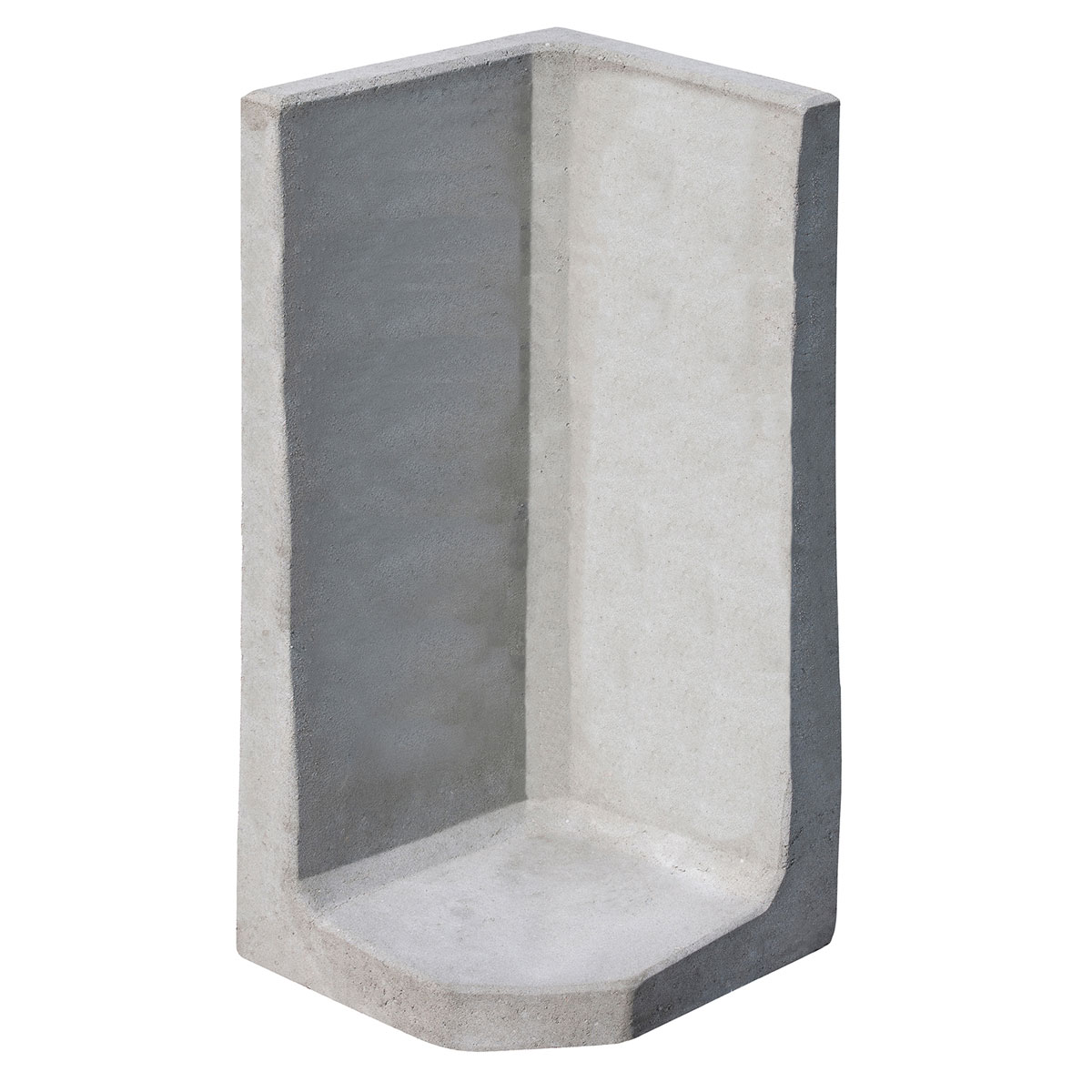 Diephaus  L-Stein-Ecke grau 100 x 50 x 50 x 7 cm