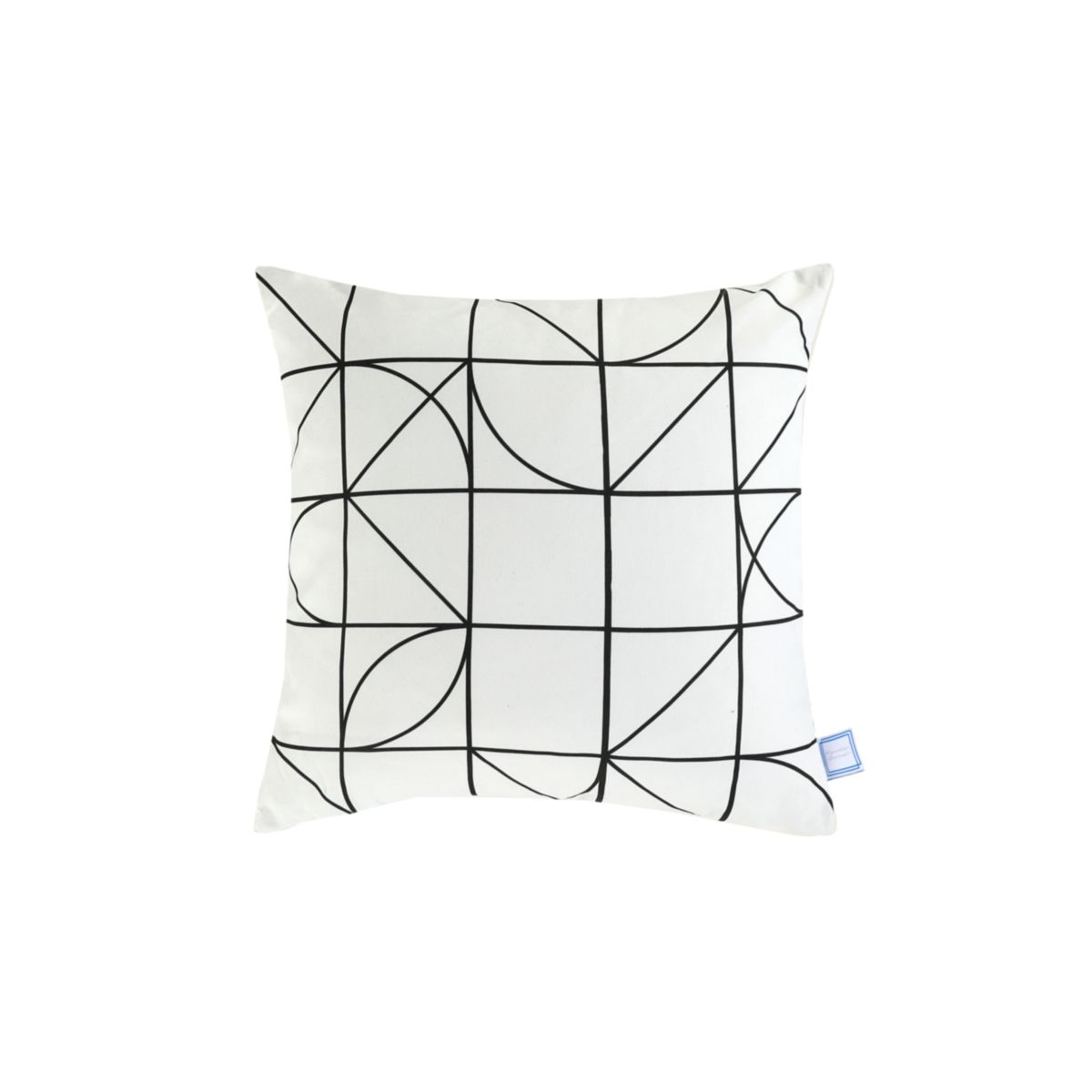 Dekokissen Kennedy 125 weiß / schwarz 45 x 45 cm