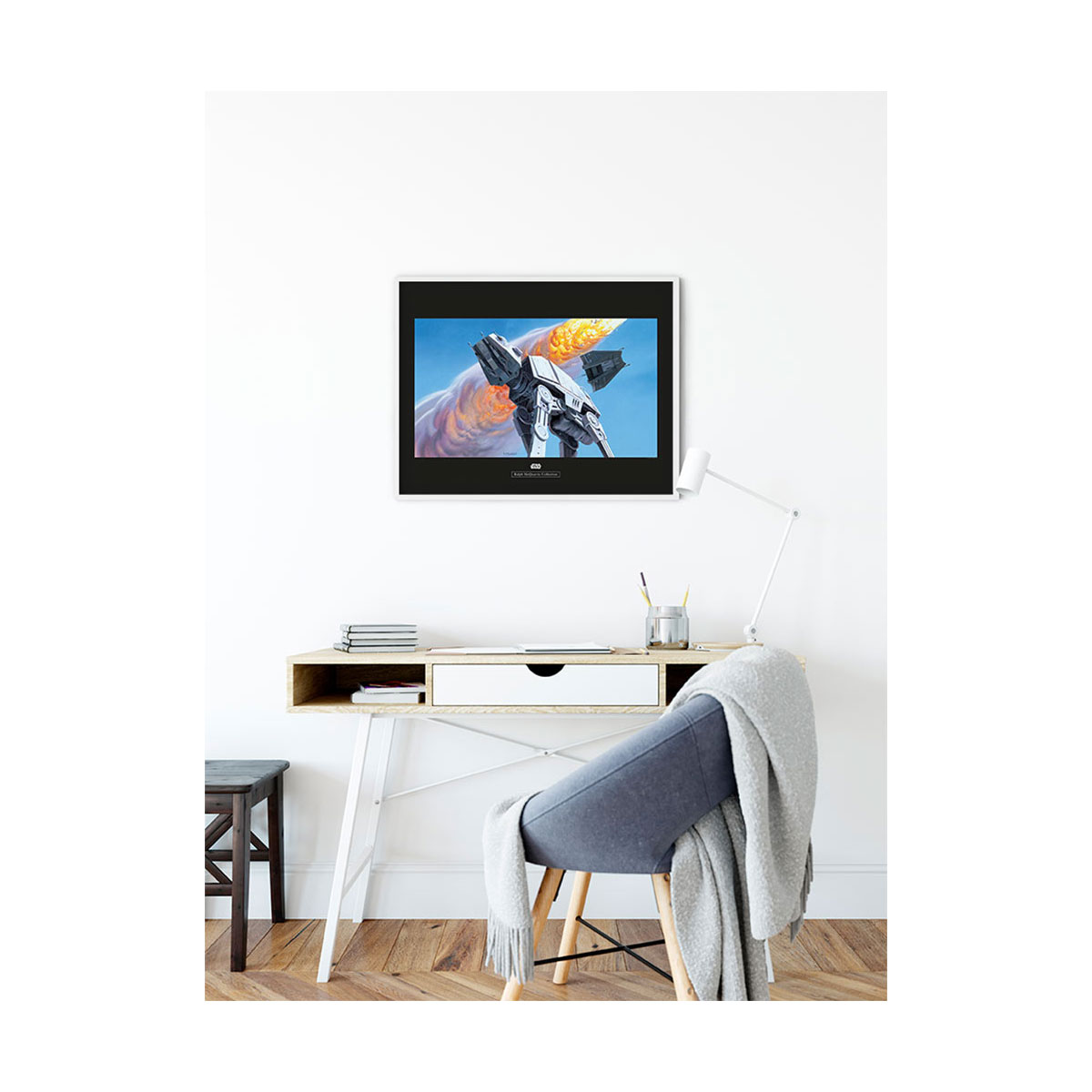 Komar  Wandbild Star Wars Classic Hoth Battle AT-AT 40x30 cm Bild 5