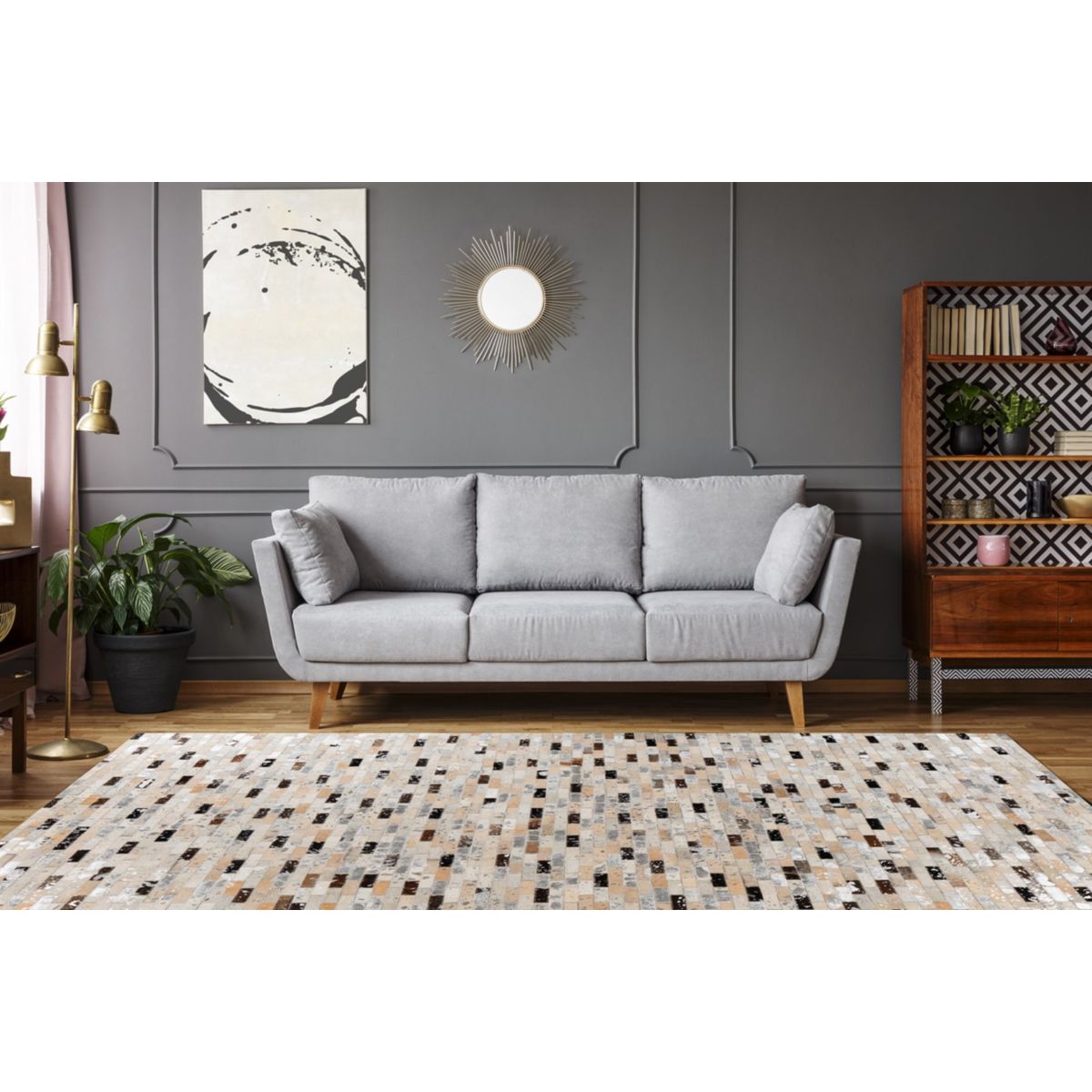 Lavin 525 Schwarz / Multi 120cm x 170cm Bild 2