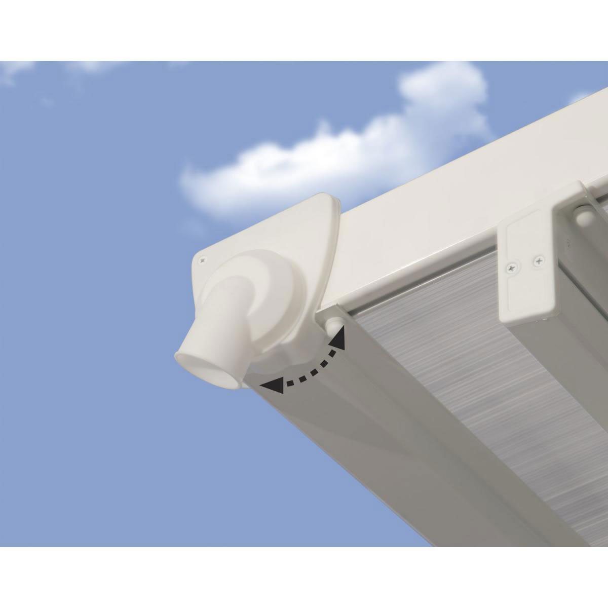 Palram Terrassenüberdachung Feria 850 x 400 cm weiß Bild 5