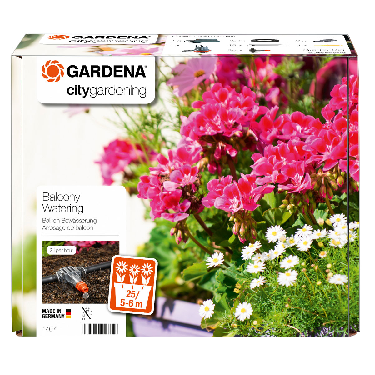 Gardena  Automatische Blumenkastenbewässerung