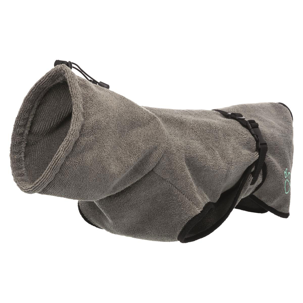 Trixie Bademantel für Hunde Frottee M grau 50 cm