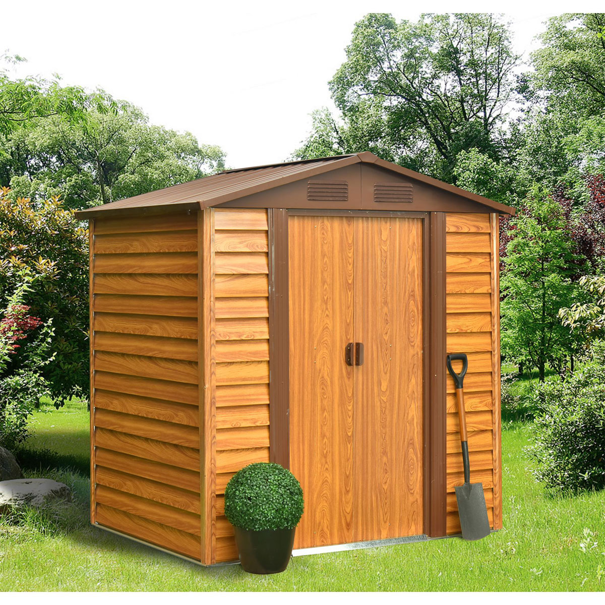 Pergart Gerätehaus Frankfurt II 1,7m²holzoptik Bild 3